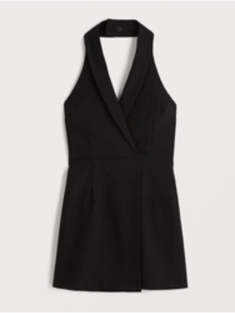 Abercrombie & Fitch Black Halter Blazer Skort Dress